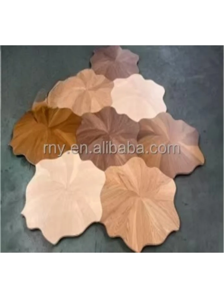 نسخة مخصصة عالية الجودة لوتس وحدات البلوط الجوز خشب الساج أرضية الباركيه الفاخرة