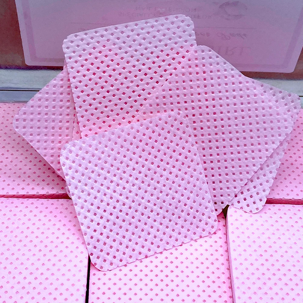 200 Pieces Eyelash Glue Remover Wipe Nail Wipes Professional Eyelash Extension Glue Wipes Removal Wipes for Salon Use - view 3