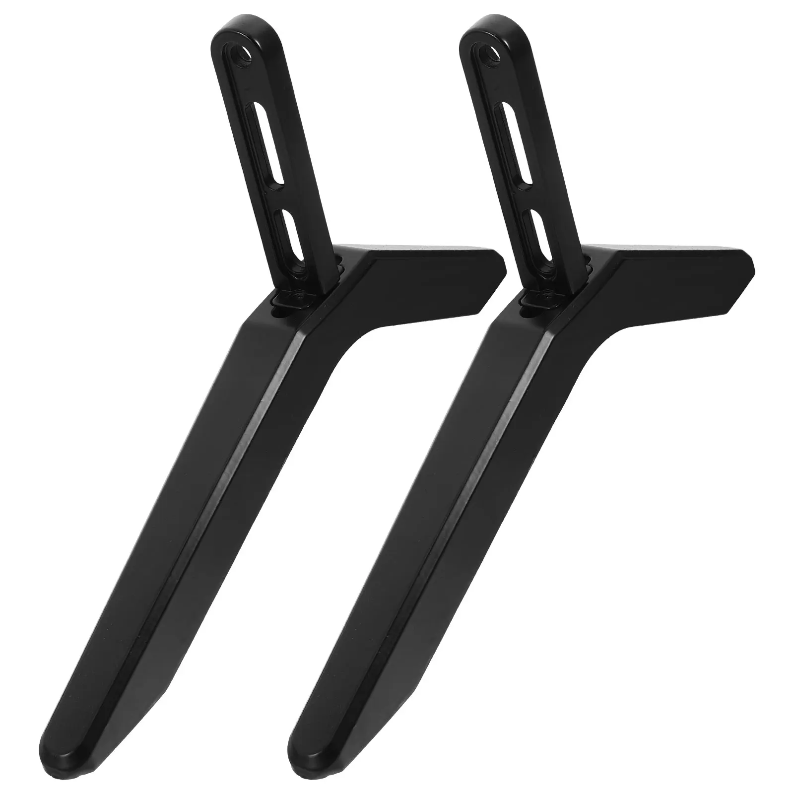 

2Pcs Universal Stand With Mounts Adjustable Television Bracket Space Saving Holder For Home Use