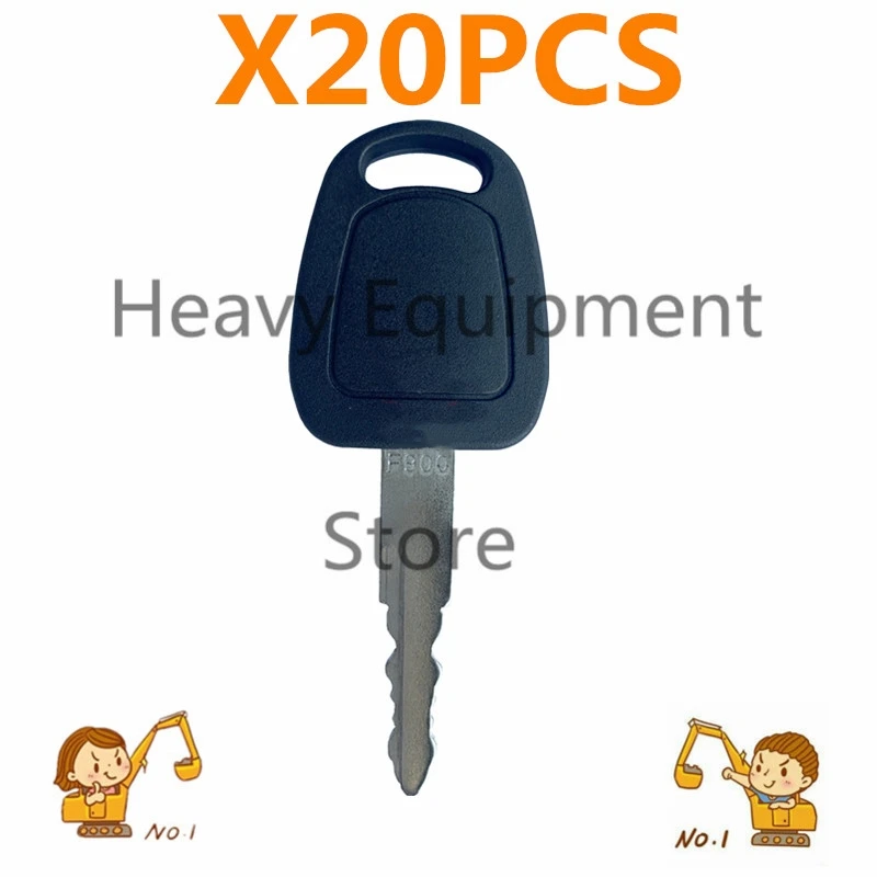 

20pcs Key For Bobcat Daewoo Doosan Terex Excavator Ignition Keys F900 K1009605B High Quality