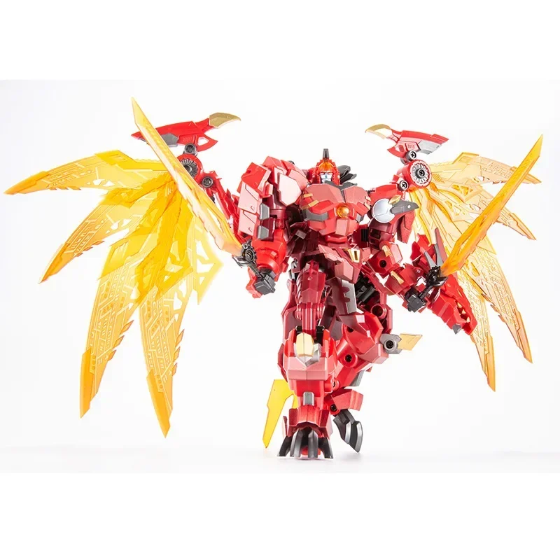 In Stock Transforming Toys JinBao Mini Flame Dragon 8871 Red  Robot Model Action Doll Figures Toys Collection Gifts Anime