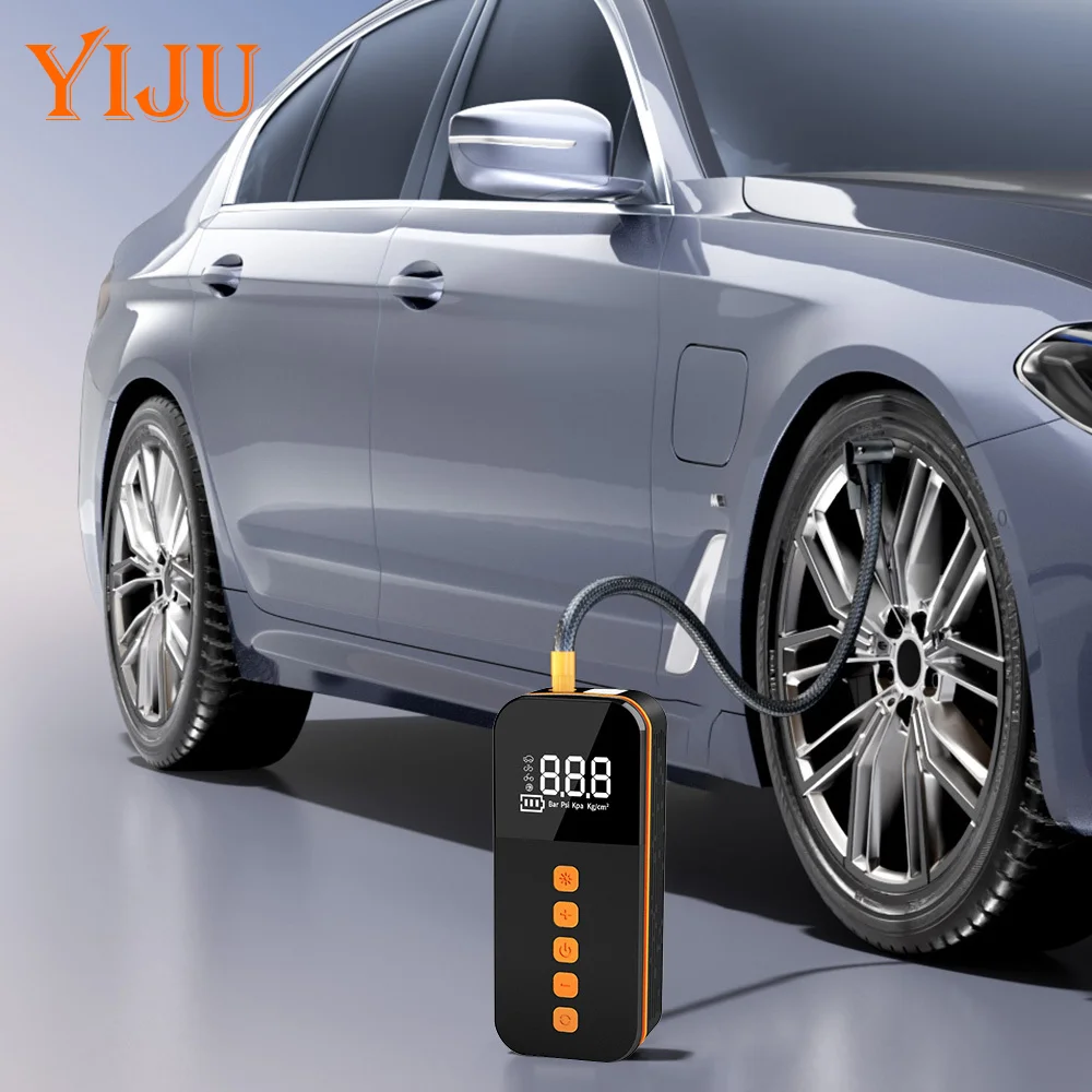 

Беспроводной автомобильный воздушный компрессор, воздушный насос, электрический насос для накачивания шин для мотоцикла, велосипеда, лодки, автоматические шарики для шин, надувные