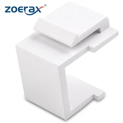 ZoeRax-Paquete de 30 inserciones de conector Keystone en blanco para placa de pared Keystone y Panel de parche, blanco