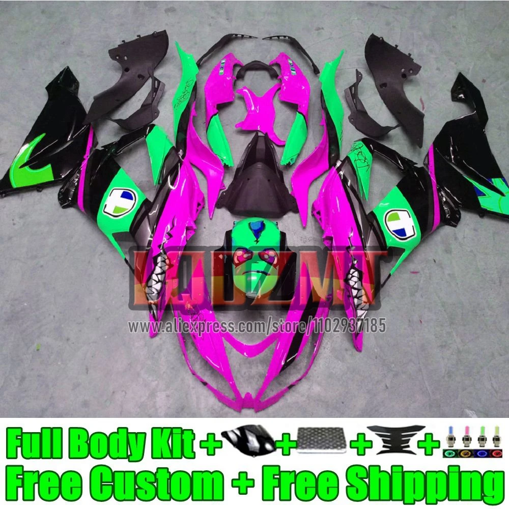 Injection Body For KAWASAKI shark pink NINJA ZX-6R ZX636 ZX 6R 636 42No.121 ZX6R 2019 2020 2021 2022 ZX-636 19 20 21 22 Fairing