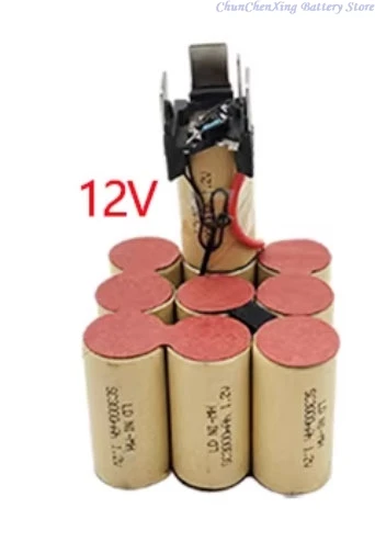 ALLCCX 9.6V 12V Power tools battery for BOSCH cordless drill, cordless driver drill,  GSR9.6-2, GSR12-2