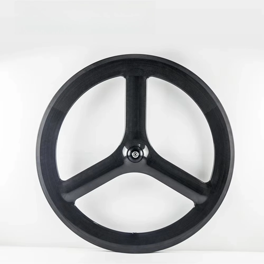 Tri Speichen Carbon Räder 700C Rennrad Drahtreifen Carbon Laufradsatz für Rennrad Rad