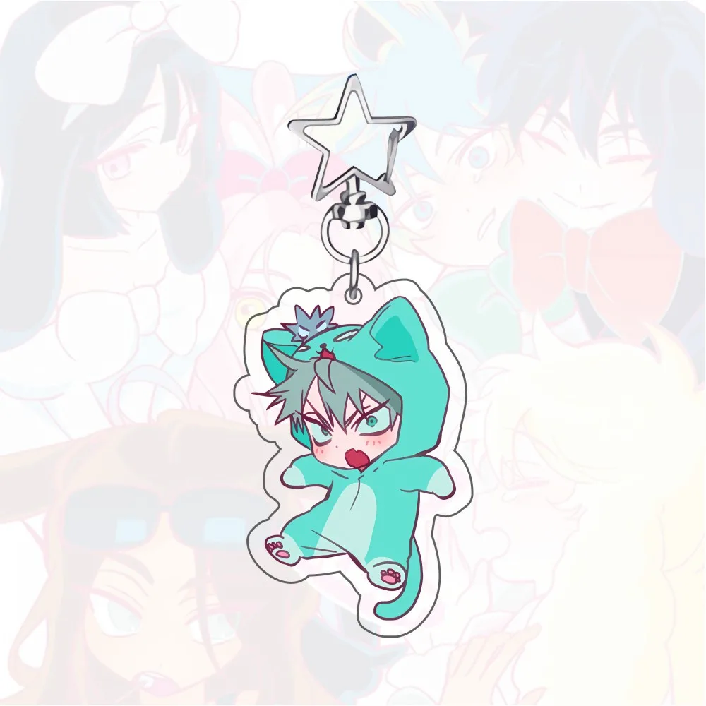 أنيمي الغريبة المرحلة سلاسل المفاتيح قلادة سيارة مفتاح سلسلة الاكريليك حامل MIZI SUA TILL IVAN HYUNA LUKA المشجعين الهدايا تأثيري اكسسوارات