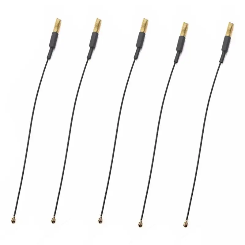 AA08-For Lorawan For Lora For LORA32U4II Compatible 433-470Mhz 3D Bi Pure Copper RG1.13 Semi-Built-In Spring Antenna 5PCS