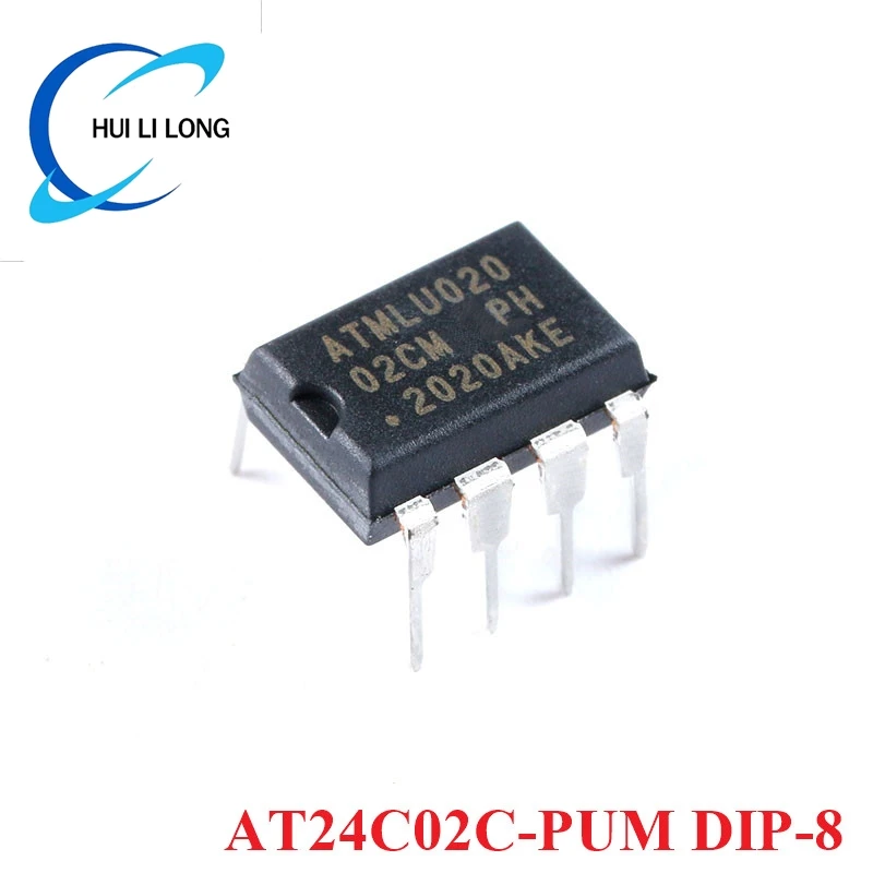 5 stücke at24c02c 24 c02c 24 c02 AT24C02C-PUM dip-8 iic i2c kompatible (2-draht) serielle schnitts telle eeprom chip ic neues original