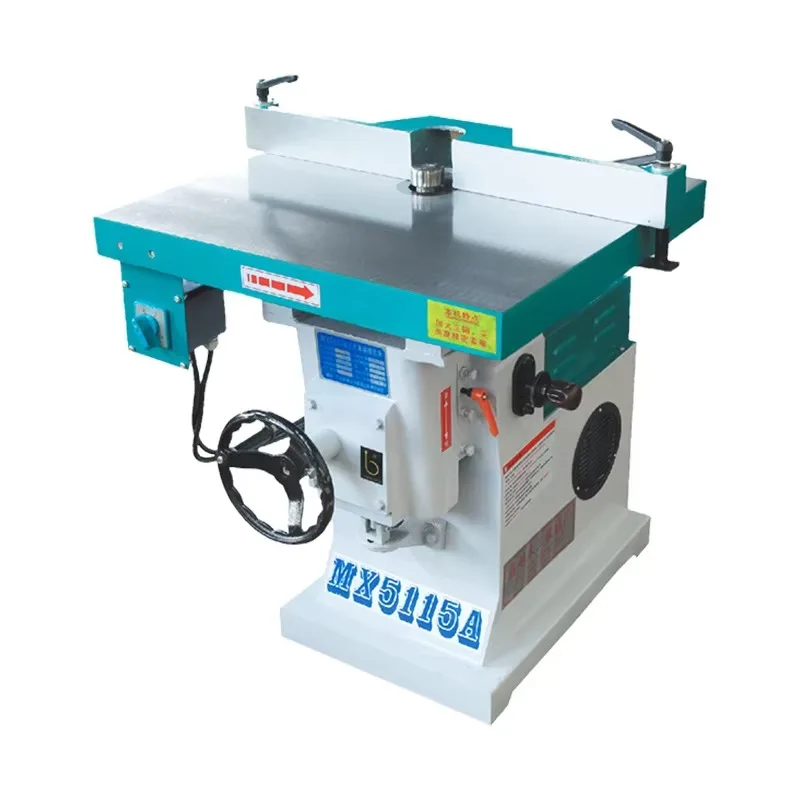 2.2kw Woodworking Machine Spindle Shaper Moulder Acrylic Furniture Trimming Slotting Cutter Moulder Milling Machine Feeder