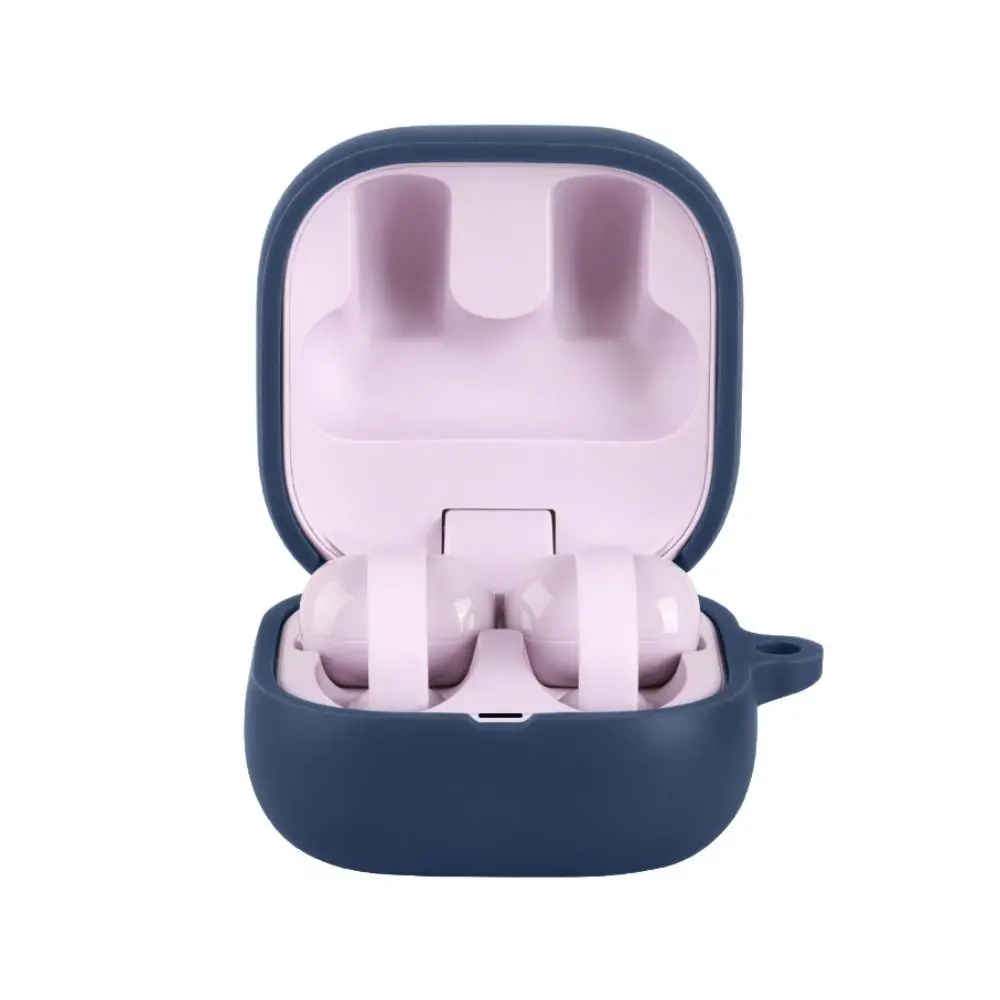 Silicone Earphone Case Anti Drop with Keychain Bluetooth Headphone Cover Colorful Shockproof for SONY LinkBuds Clip WF-LC900