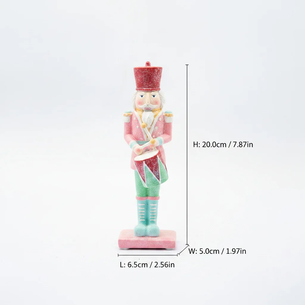 For Christmas Nutcracker Resin Figurine, Eco-Friendly Craft, Holiday Home Decoration Gift