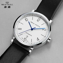 Seagull Genuine Men's Automatic Mechanical Watch 40mm Bauhaus Business Casual Wristwatch Luxury Sapphire Clock Couple Watch 6091