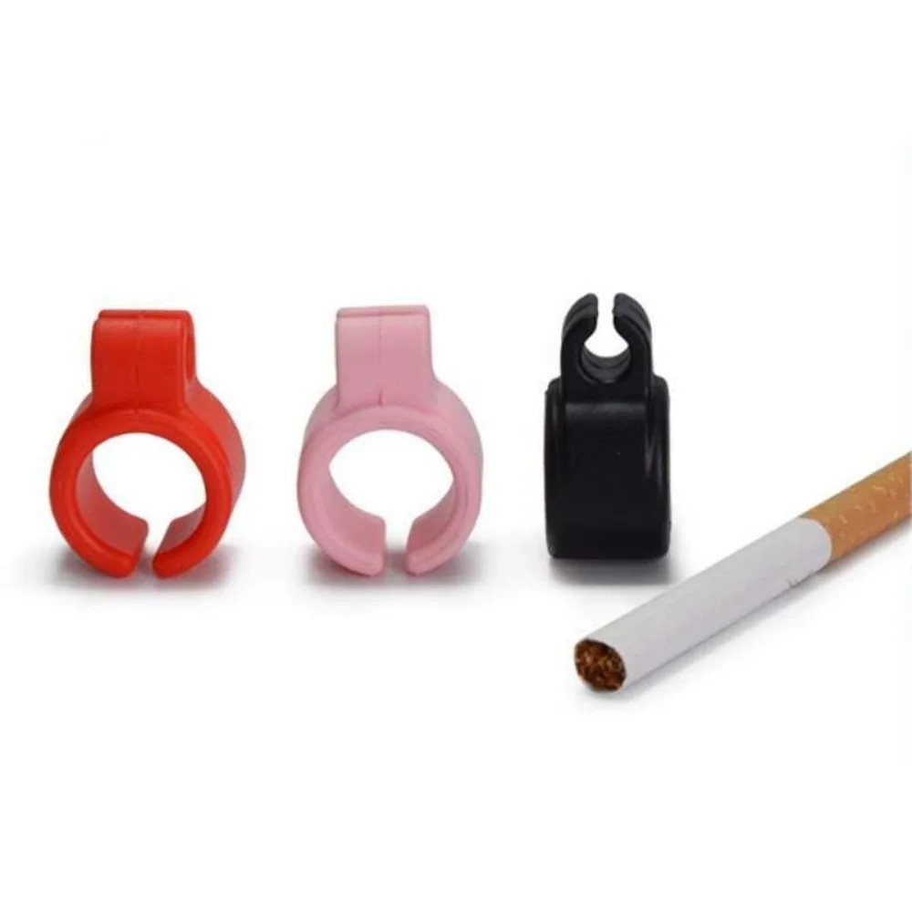 Creative Finger Protector Silicone Cigarette Holder Ring for Regular Smoking Accessories