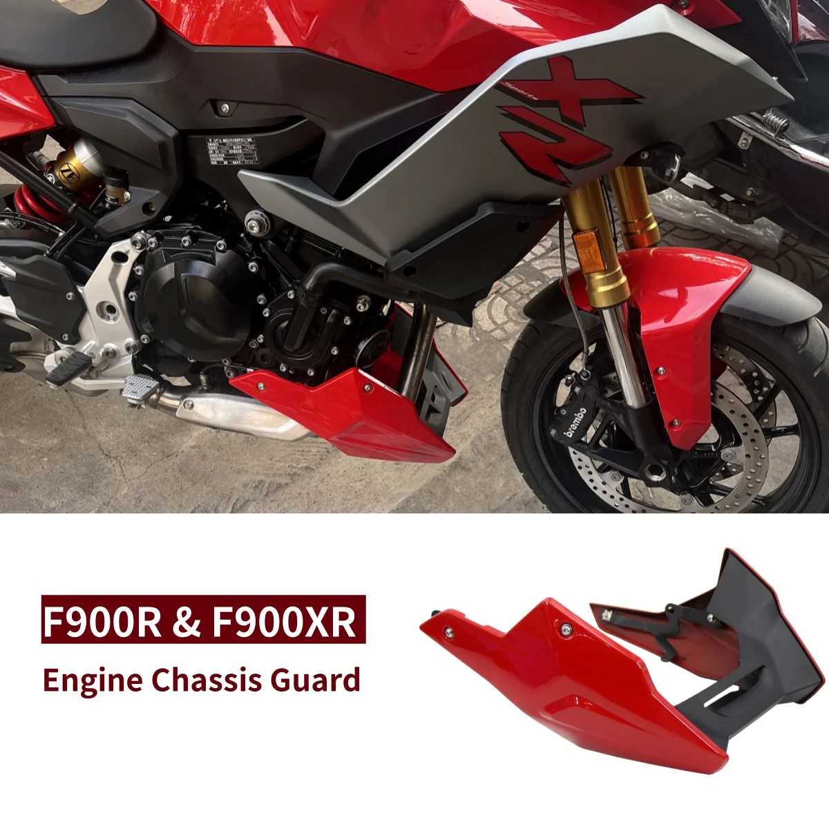 BMW F900R F900XR F900 F 900 R/XR オートバイエンジンシャーシシュラウドフェアリング排気シールドガード保護カバー 2018 2019