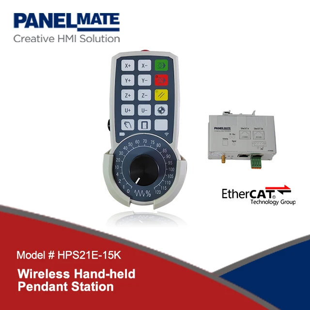 EtherCAT Wireless 24VDC  Hand-hold Pendant Stations HPS | Manual Pulse Generator MPG