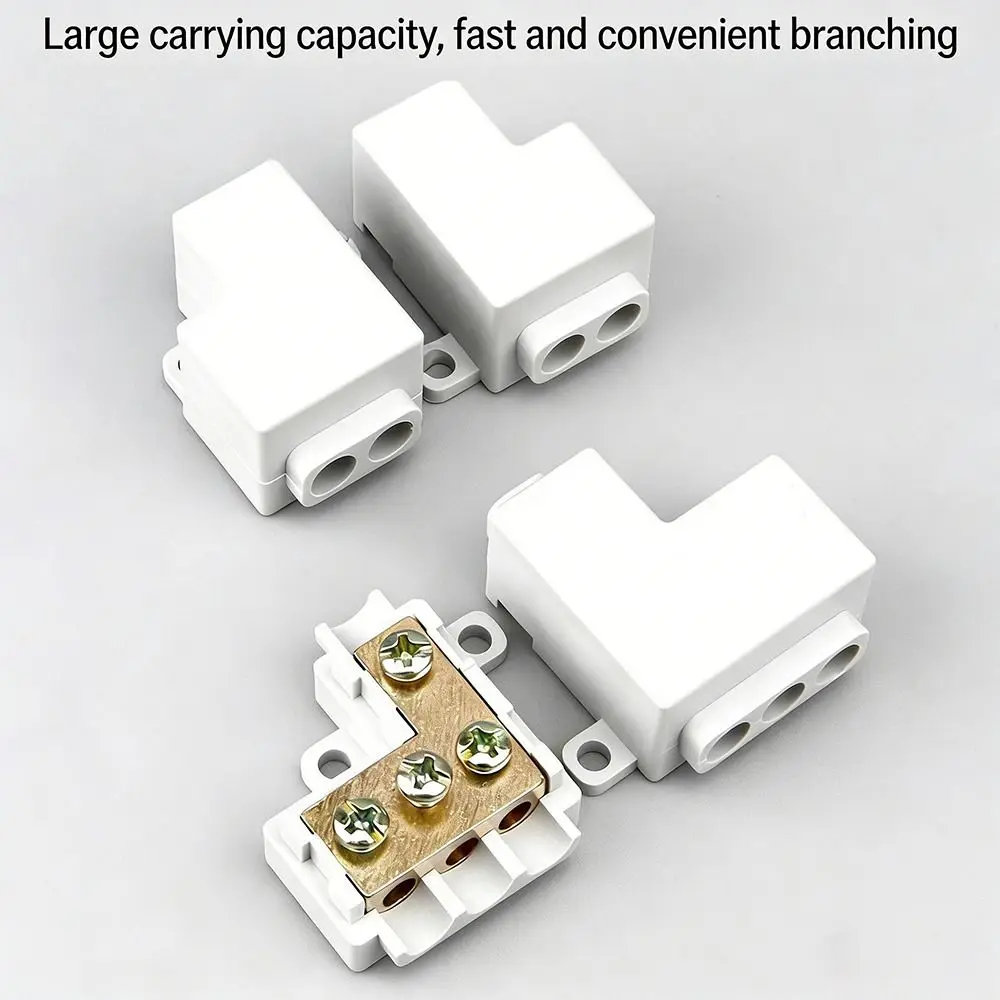 New Spliceable High Power Splitter Conductor Brass 1-6mm² Quick Terminal Block Wire Connector Electrical