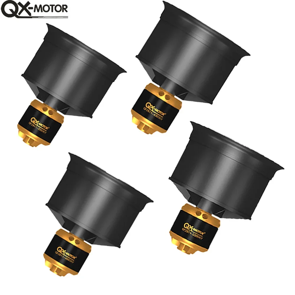 QX-MOTOR 50mm EDF 12 blades Ducted Fan QF2611 3300KV 4000KV 4600KV 5000KV 3S 4S Brushless Motor For RC Model Parts