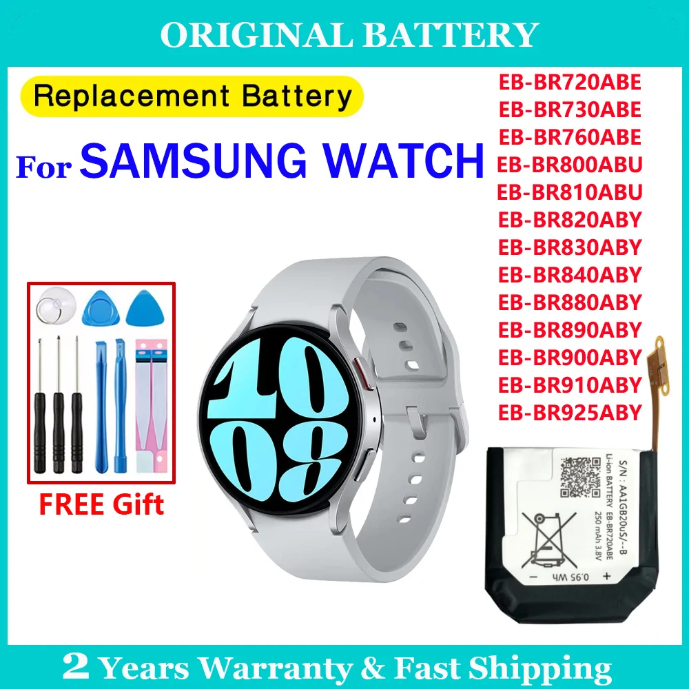 New Battery Genuine For Samsung Galaxy Watch Gear Live/S2 classic/Gear S4/Gear 1/Active 1 2 3/ Watch 3/ Gear S/Gear 2/WATCH 4