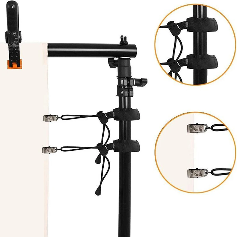 사진 스튜디오 배경 마운트 지지대 시스템 거치대 액세서리, 스탠드 사이드 클립, 사진 배경 사이드 클램프