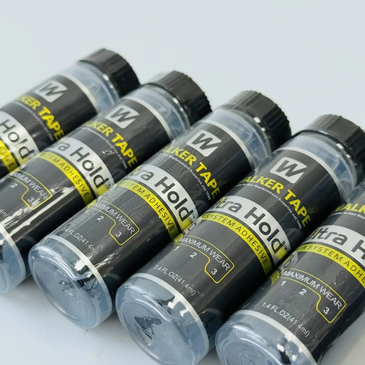 

Лента Walker, ультрафиксирующая кружевная лента для парика, клей 41,4 мл, водонепроницаемый прозрачный клей-кисть для замены волос, парик, надежная посадка