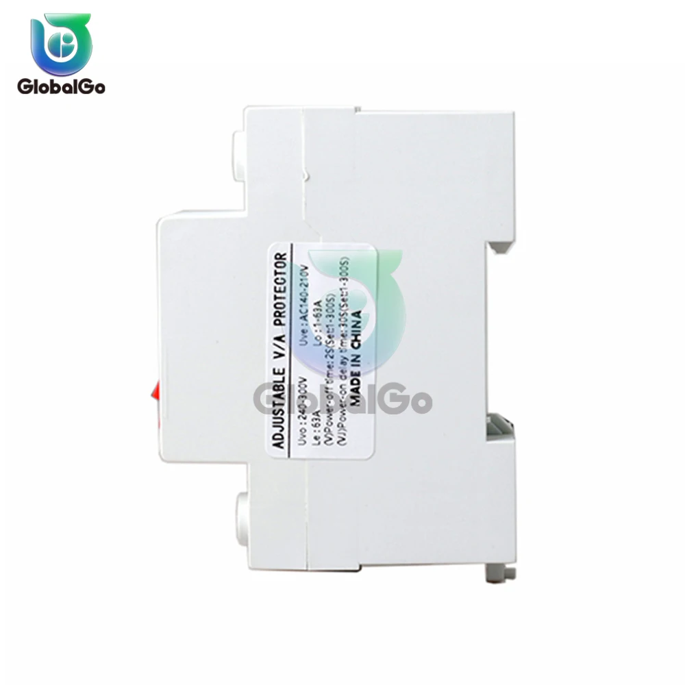 40A 63A 230V Rail Adjustable Over Voltage And Under Voltage Protective Device Protector Relay Over Current Protection Limit