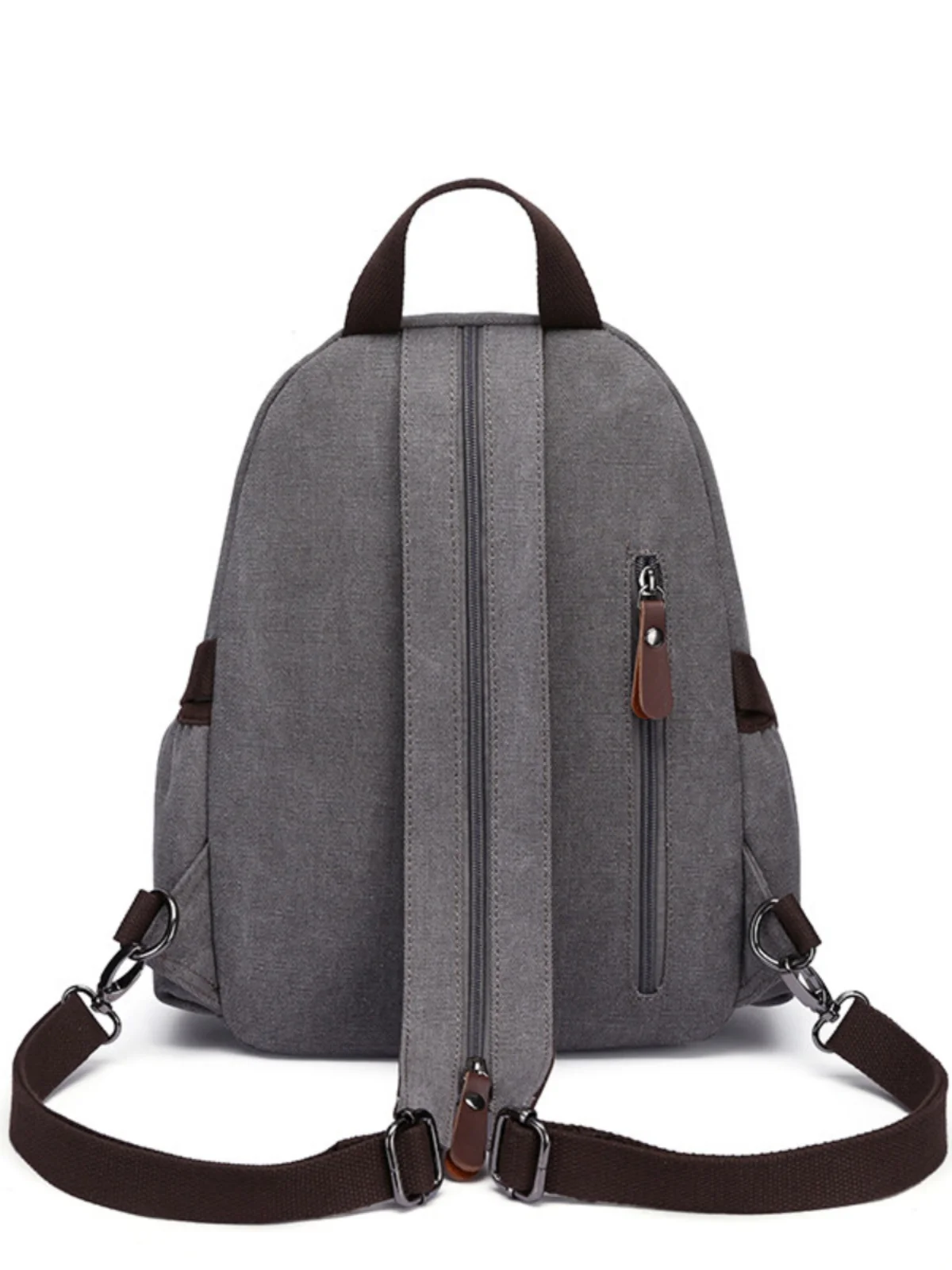 Small Canvas Backpack Leisure Sports Multi-Functional Chest Bag Casual Book Bag Hiking Bag for Men And Women Trendy view 4