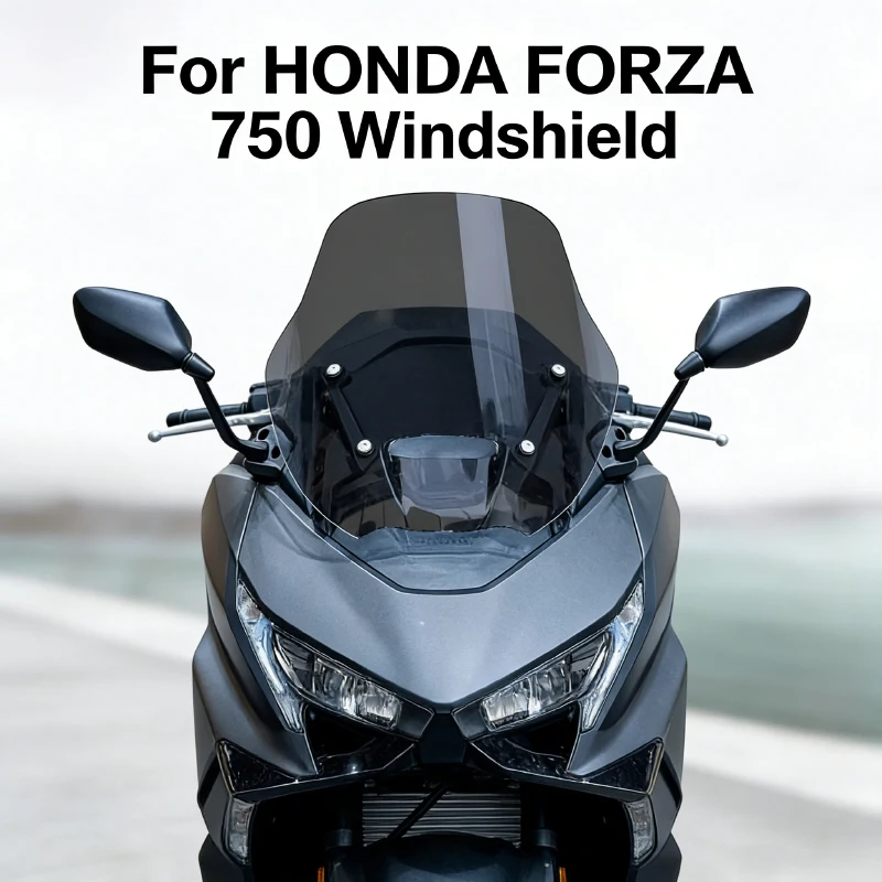 

For 2025 HONDA FORZA 750 Forza 750 NSS750 NSS 750 Heightened Motorcycle Windshield Windscreen Black Windscreen Wind Deflectors