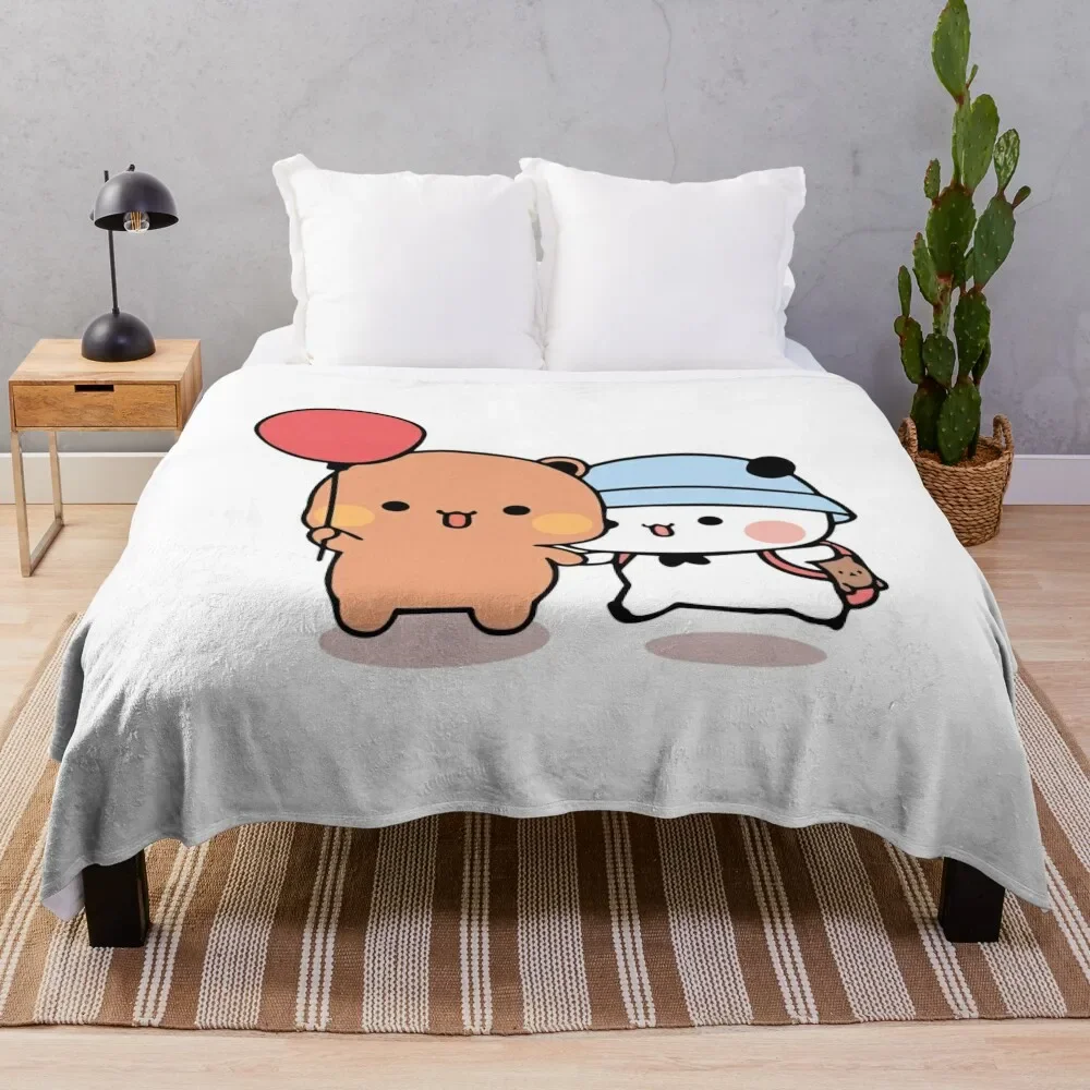 

Bear and Panda Bubu Dudu Balloon Throw Blanket Soft Big Extra Large Throw Blankets