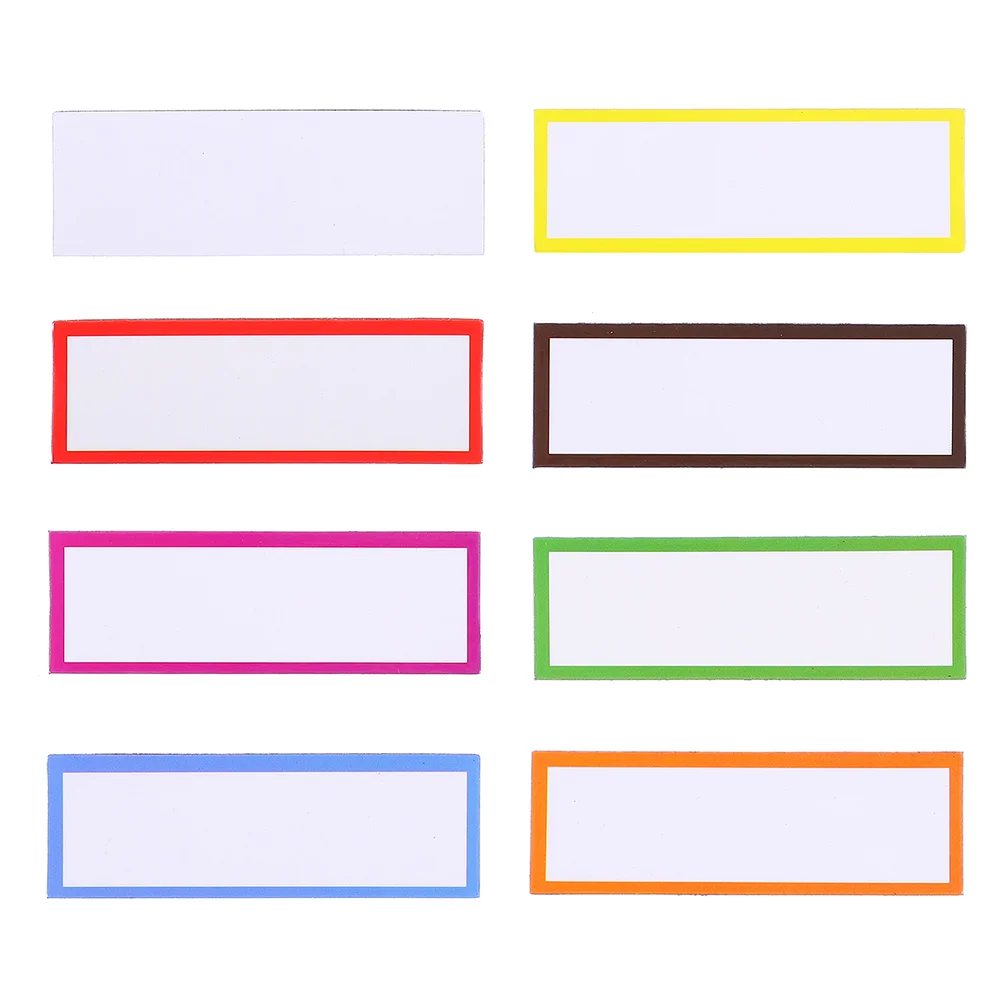 

40 Pcs Magnetic Label Labels Sticker Whiteboard Stickers Pet Message Name Plate Tag Office