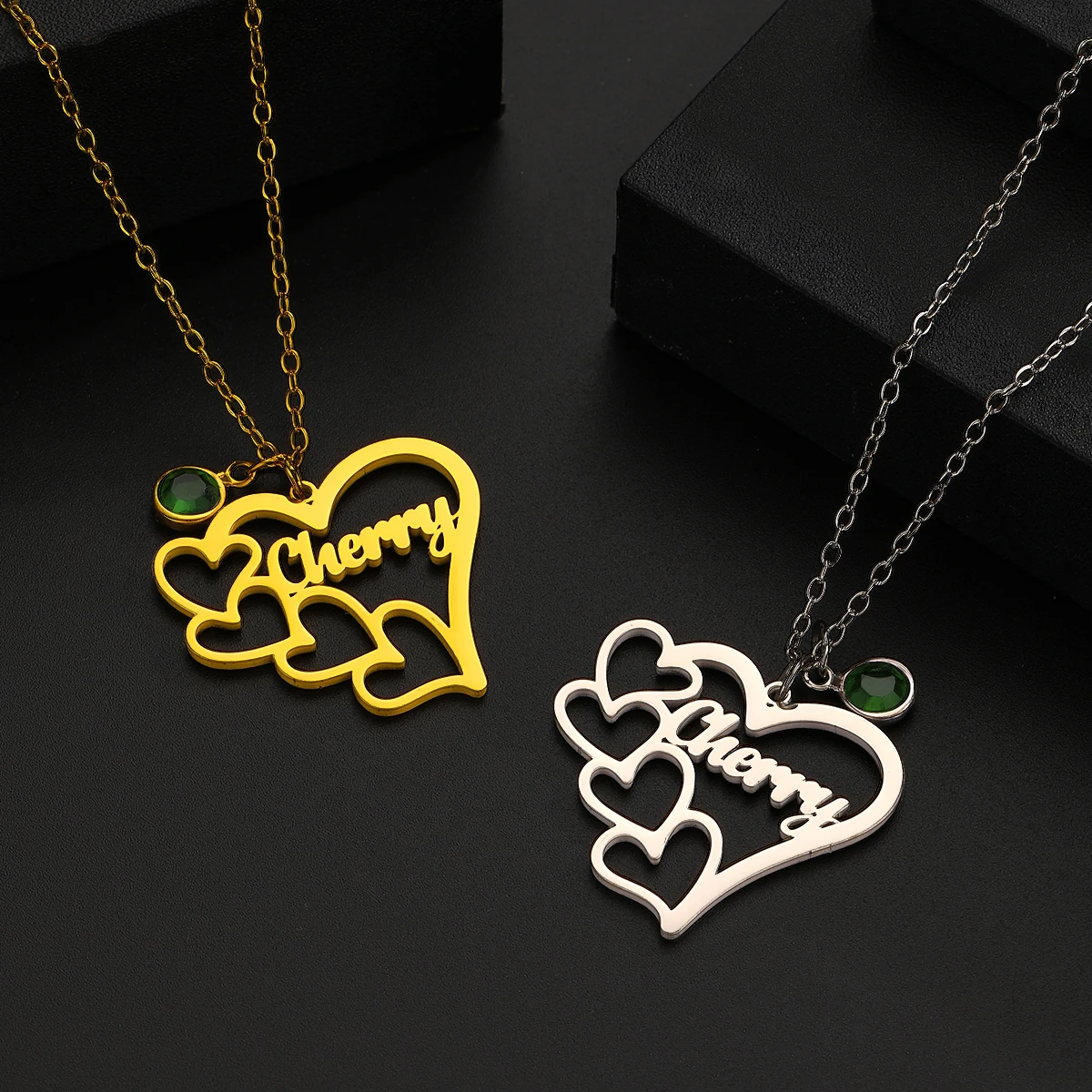 

Todorova персонализированные ожерелья с подвеской на заказ, цепочка из нержавеющей стали с подвеской в виде сердца, колье, летние для женщин, ювелирные изделия на день рождения, подарок