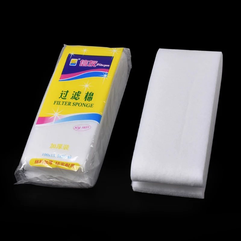 Practical Aquarium Biochemical Cotton Bio Sponge Filter Fish Tank Aquarium Bio Spong Pond Foam White Sponges Filter Accessories