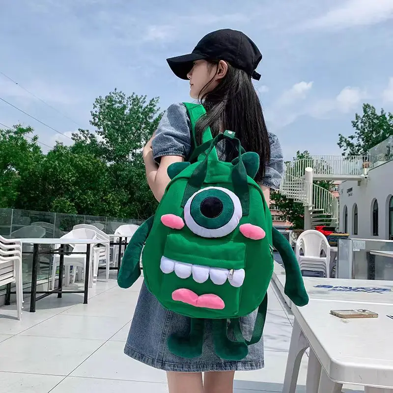 Big eyes boy backpack cartoon cute ugly strange rucksack South Korean campus day department all students backpack