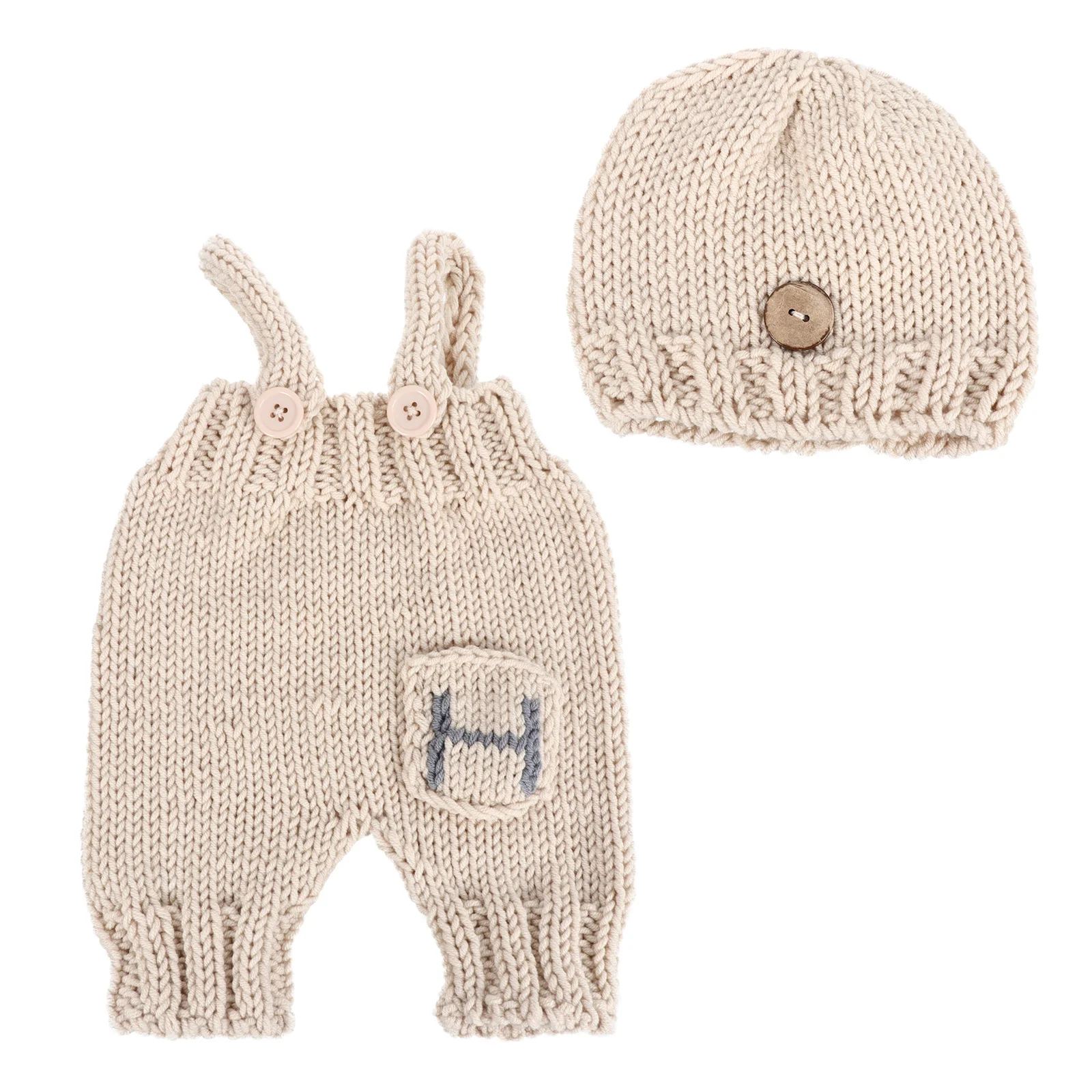 Conjunto de calças com suspensórios de malha para bebês, fantasia para recém-nascidos, roupa adorável para fotos, adereços para fotos, fantasia para recém-nascidos