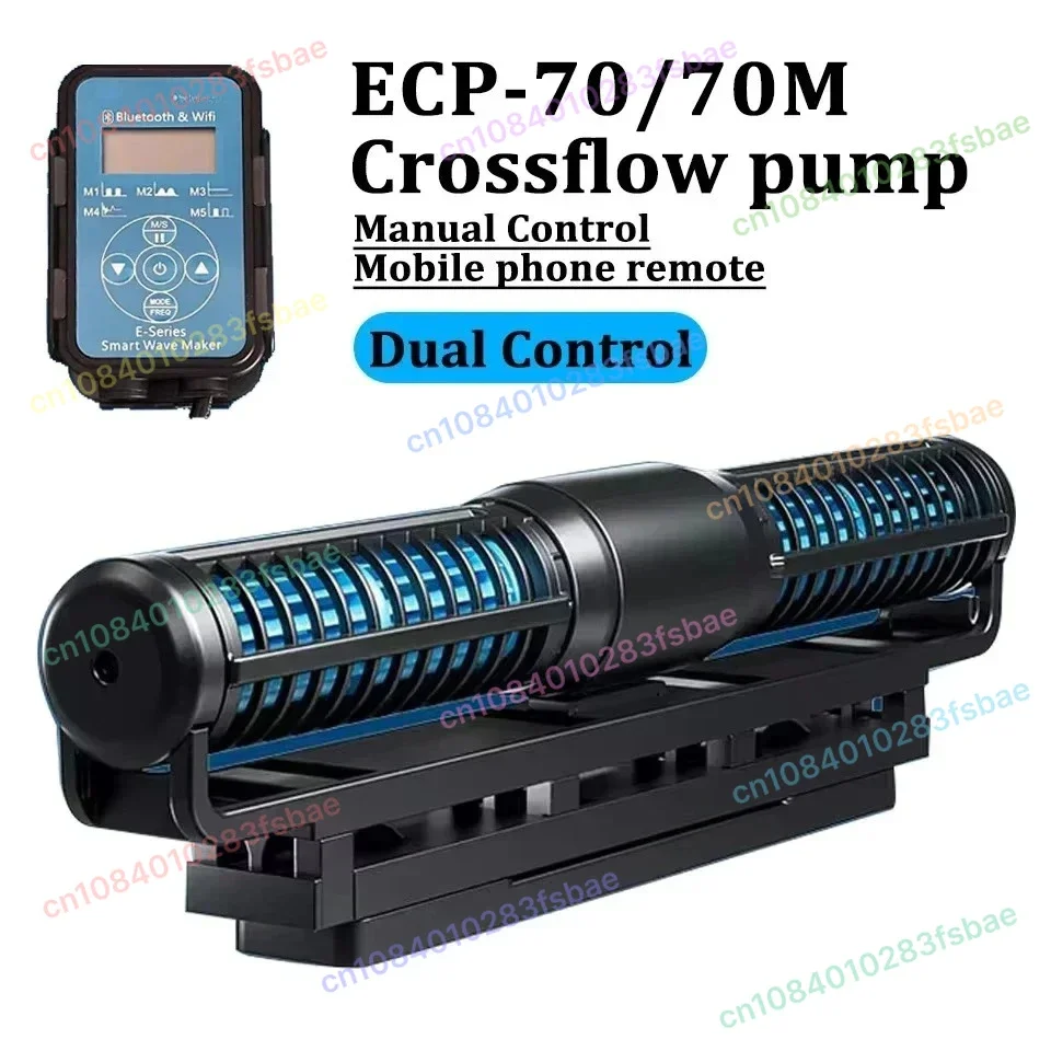 

ECP-70M7000L/H WIFI Насос для аквариума с перекрестным потоком, энергосберегающий внешний насос для рифового аквариума с ЖК-контроллером и дистанционным управлением