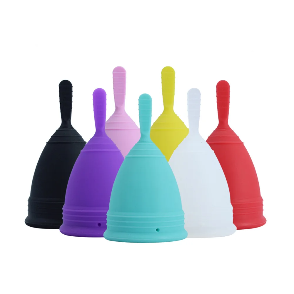 Long Handled Menstrual Cup Soft Women Period Product Vagina Hygiene Kubeczek Menstruacyjny Gobelet Reutilisable Beauty-health