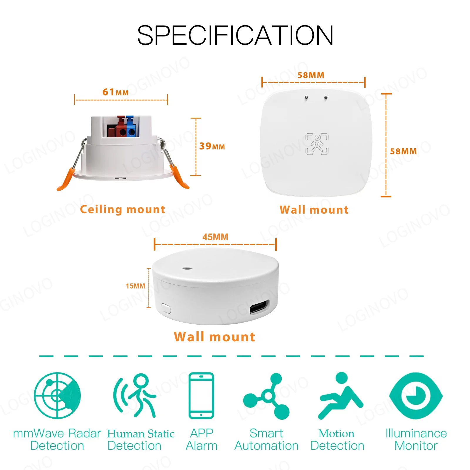 Zigbee-人体プレゼンス検出器,Tuya Smart Life,wifi,mmwaveレーダー,Pir montionセンサー,スマートホーム用のワイヤレス検出