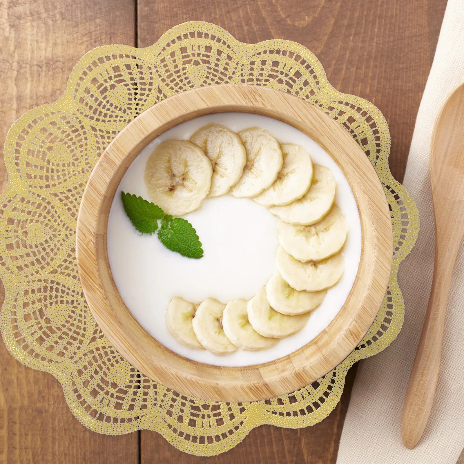 

8pcs PVC Mats Christmas Centerpiece Decor for Dining Table Xmas Wedding Decoration Dinner Ornaments