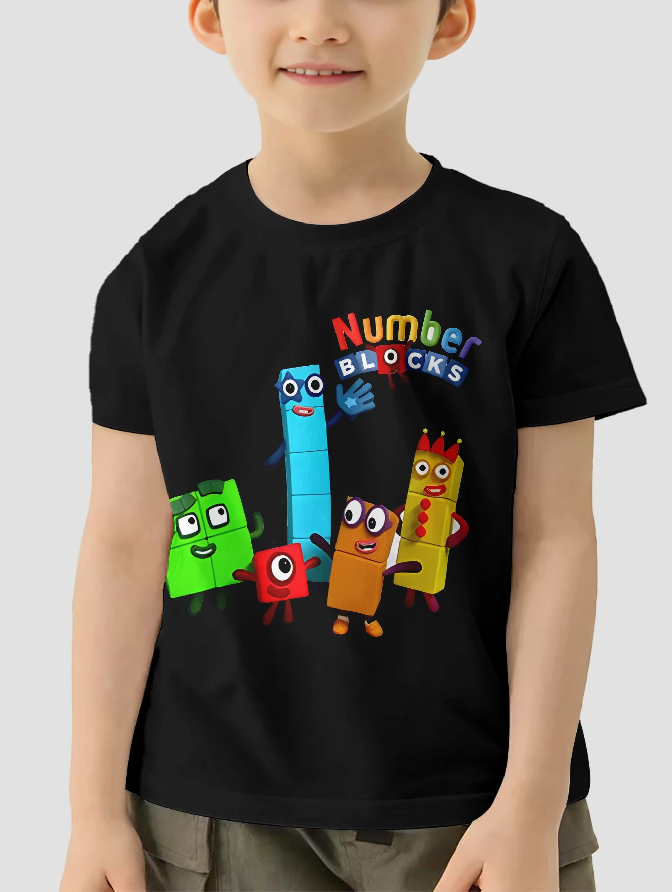 

Топы с цифровыми блоками, детская одежда, футболки для мальчиков, одежда для мальчиков, детская футболка, футболка с короткими рукавами для мальчика 2024, дети