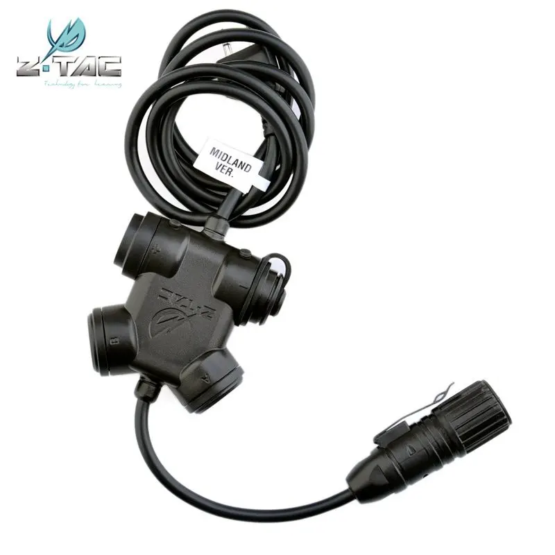 Imagem -02 - Ztac-z Tactical Airsoft Headphone Acessórios Silencer Headconjunto Rádio Ptt Adaptador Z130