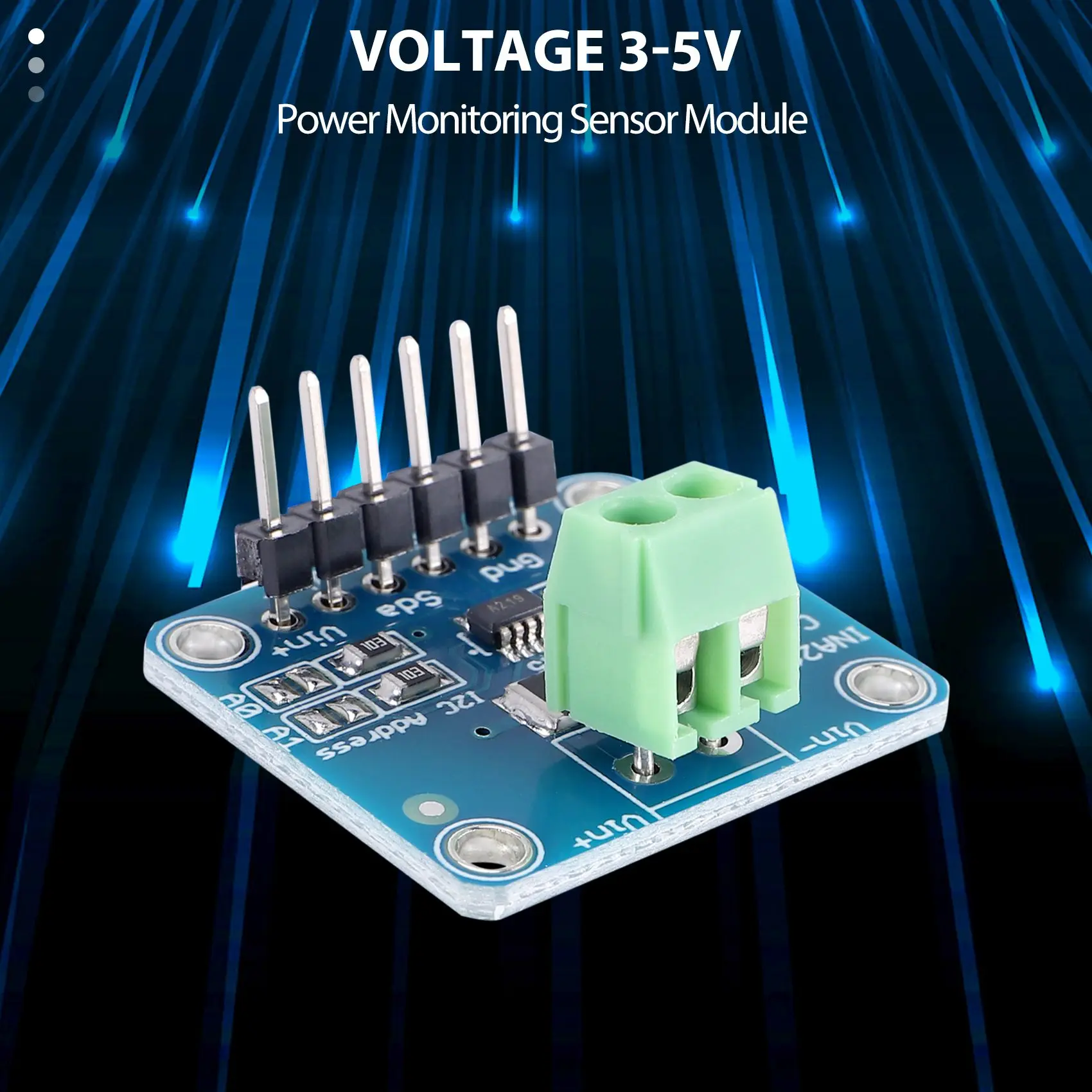 AY14 -6Pc MCU-219 INA219 I2C Bidirectionele DC Stroom Voeding Sensor Module Breakout 3-5V SOT23