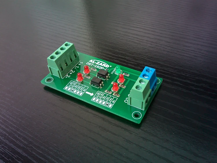 2-channel Isolation Module Level Voltage Conversion Board 3.3 5 12 24V PNP Output DST-1R2P-P