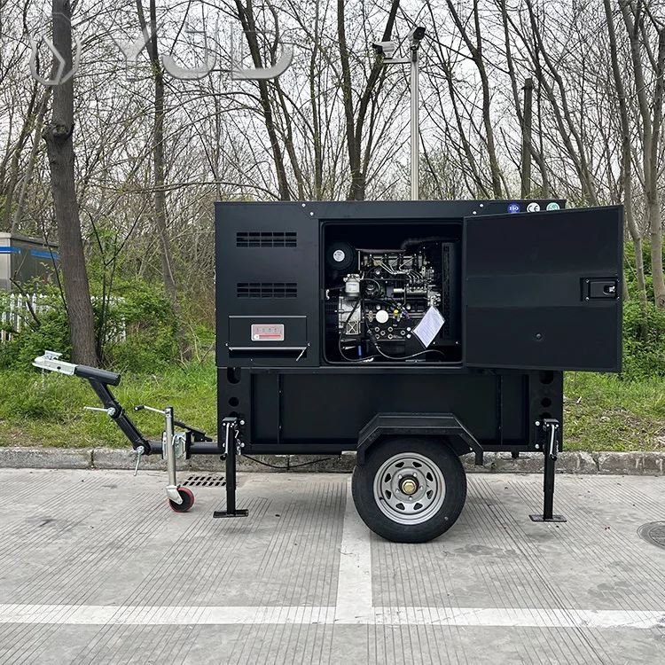 DYJD Silent Electric Power Plant Trailer Diesel Generator 15kw 16kw 20kw Electric Generators 20kw Perns
