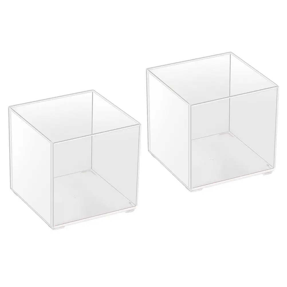 

Набор из 2 прозрачных настольных гидропонных контейнеров для суккулентов, большие, для выращивания без почвы, прозрачные террариумы