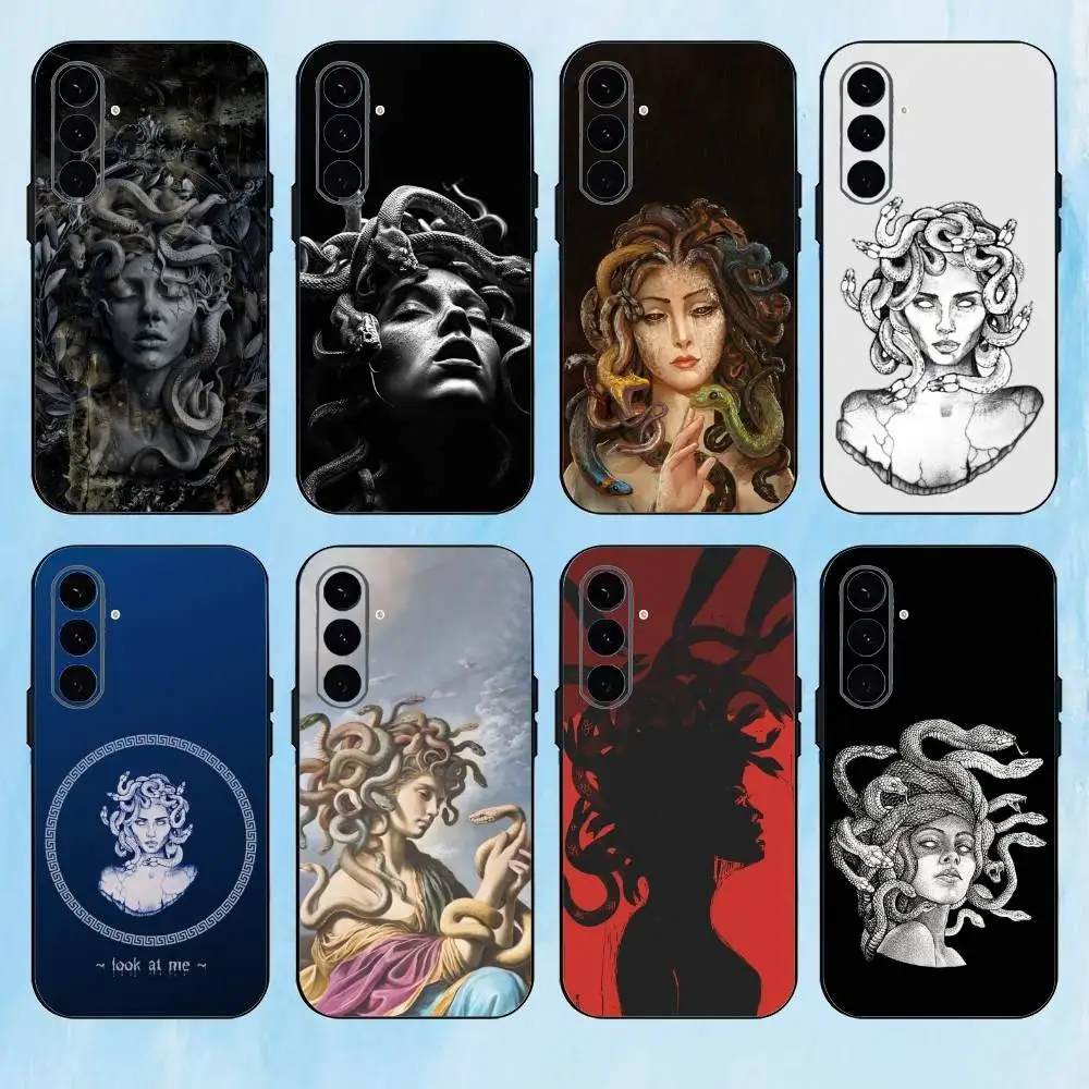 

M-Medusa Greek Mythology Phone Case For Samsung Galaxy A73,A72,A71,A70,A53,A52,A51,Others Soft Black Cover