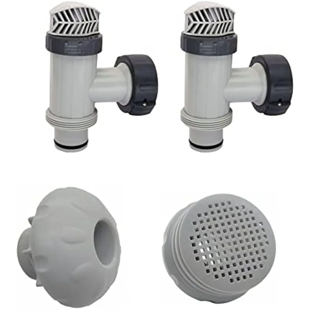 

1.5 "Filter Screen Grille, 1.5" Inlet Nozzle, Hose Plunger Valve Replacement for Above Ground Swimming Pool Accessories