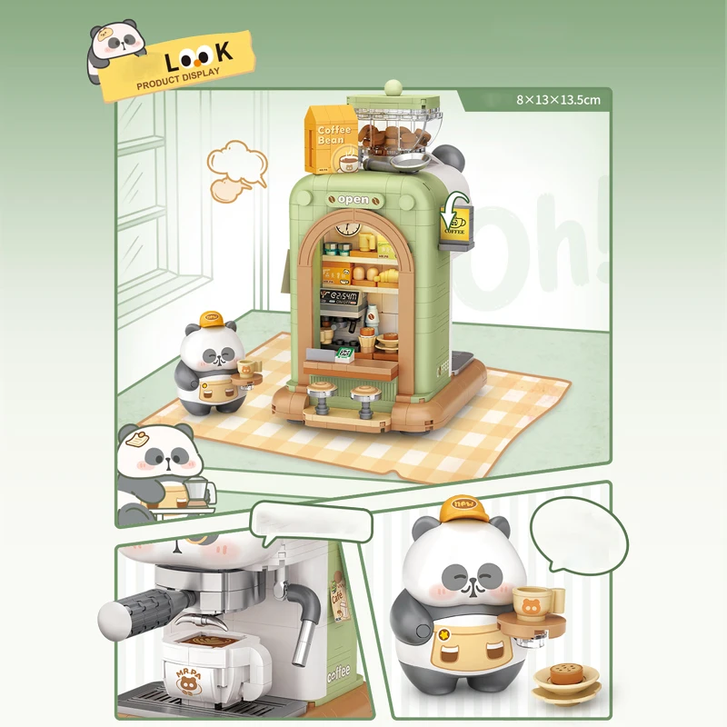 LOZ coffee machine, camera, desktop computer, home toys, ornament, model, assembly toy, adult birthday building blocks toys gift view 4