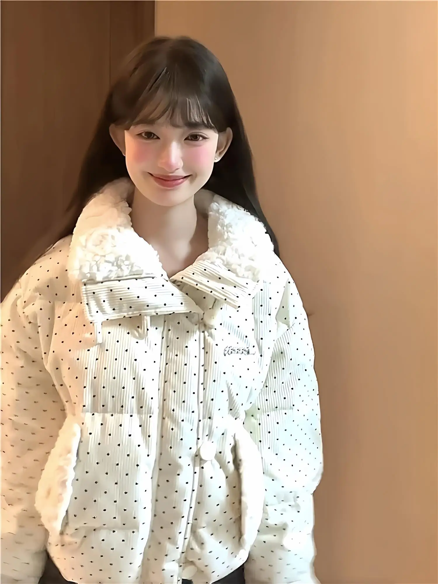 معطف شتوي نسائي من ort Puffer Jaet من Thiened سروال قصير كوري Sle Commute Faion 2025 وصل حديثًا ماركة Tagkita #3