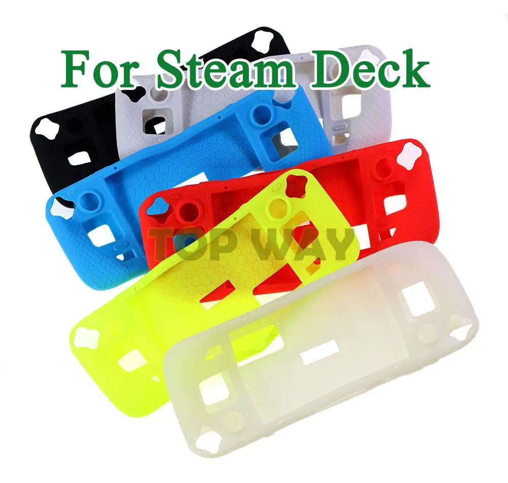 

Новый защитный чехол для Steam Deck, 5 шт., нескользящий, противоударный, силиконовый, для игровой консоли Steam Deck, аксессуары