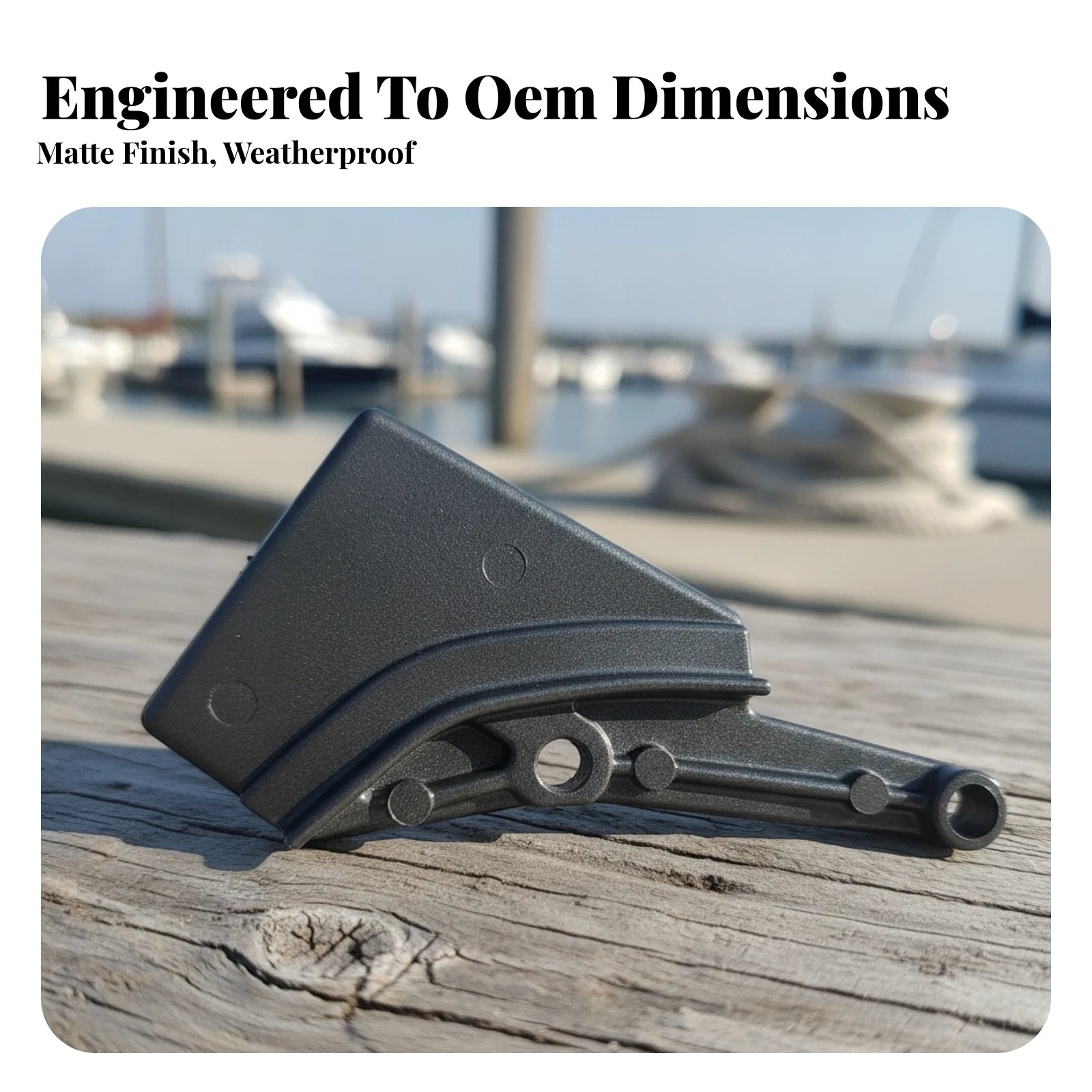 Base Cover Plate Sturdy Outboard Motor Plate Motor Bracket Reinforced Hardware Molded for Boat Owners